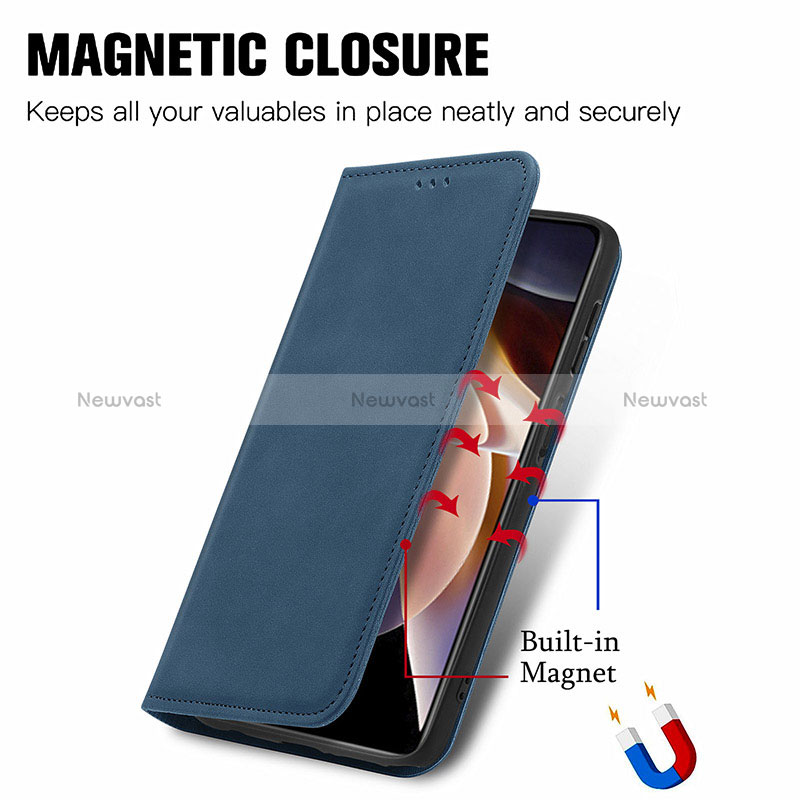 Leather Case Stands Flip Cover Holder S04D for Xiaomi Mi 11i 5G (2022)