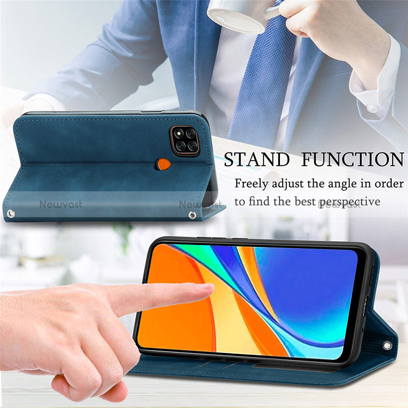 Leather Case Stands Flip Cover Holder S04D for Xiaomi POCO C31