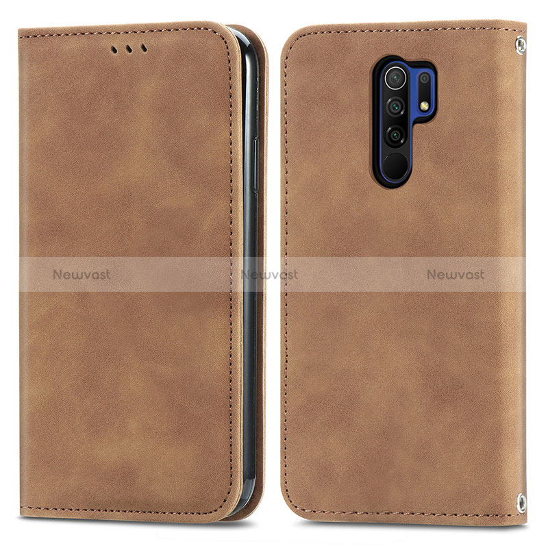 Leather Case Stands Flip Cover Holder S04D for Xiaomi Poco M2