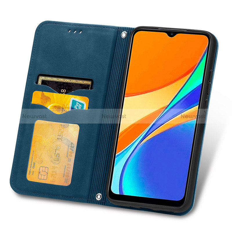 Leather Case Stands Flip Cover Holder S04D for Xiaomi Redmi 9 Activ