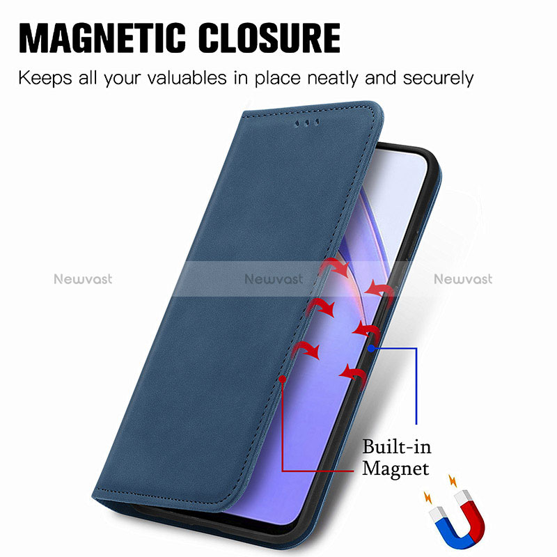 Leather Case Stands Flip Cover Holder S04D for Xiaomi Redmi 9 Power