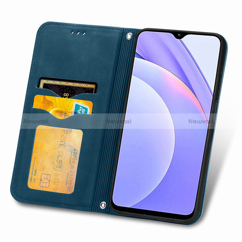 Leather Case Stands Flip Cover Holder S04D for Xiaomi Redmi 9 Power