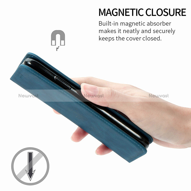 Leather Case Stands Flip Cover Holder S04D for Xiaomi Redmi 9 Power