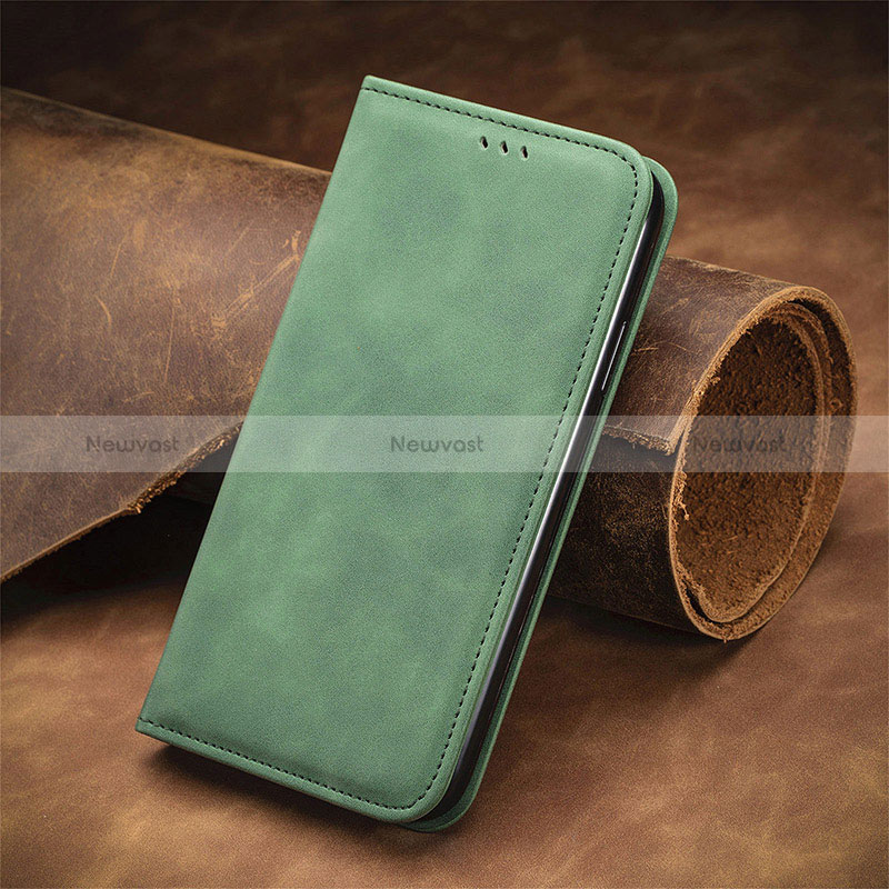 Leather Case Stands Flip Cover Holder S04D for Xiaomi Redmi Note 9 5G