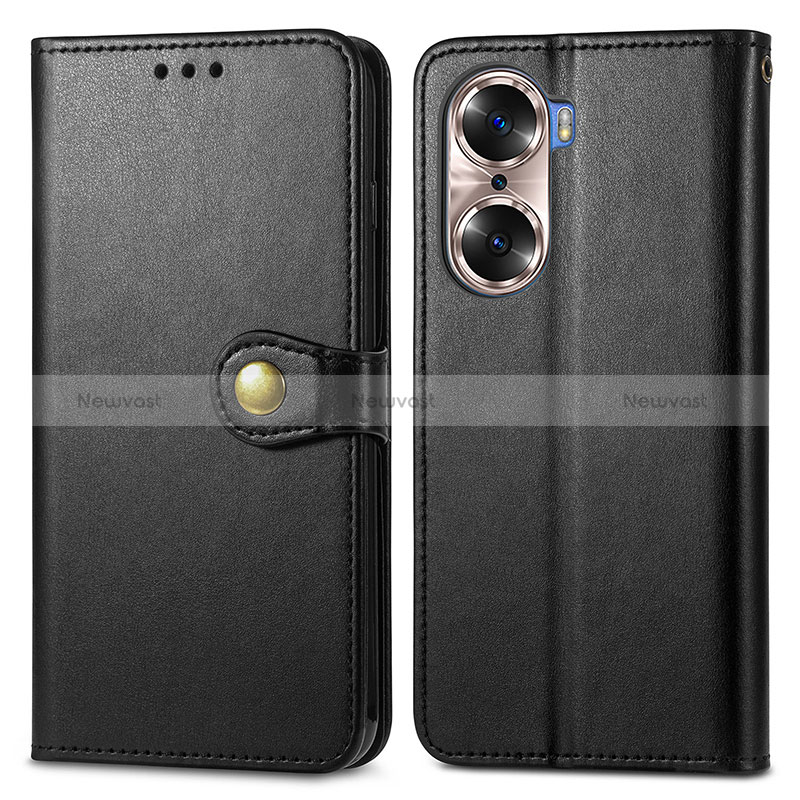 Leather Case Stands Flip Cover Holder S05D for Huawei Honor 60 Pro 5G