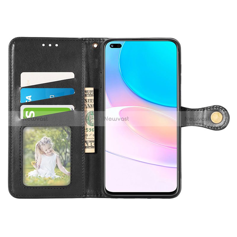 Leather Case Stands Flip Cover Holder S05D for Huawei Nova 8i