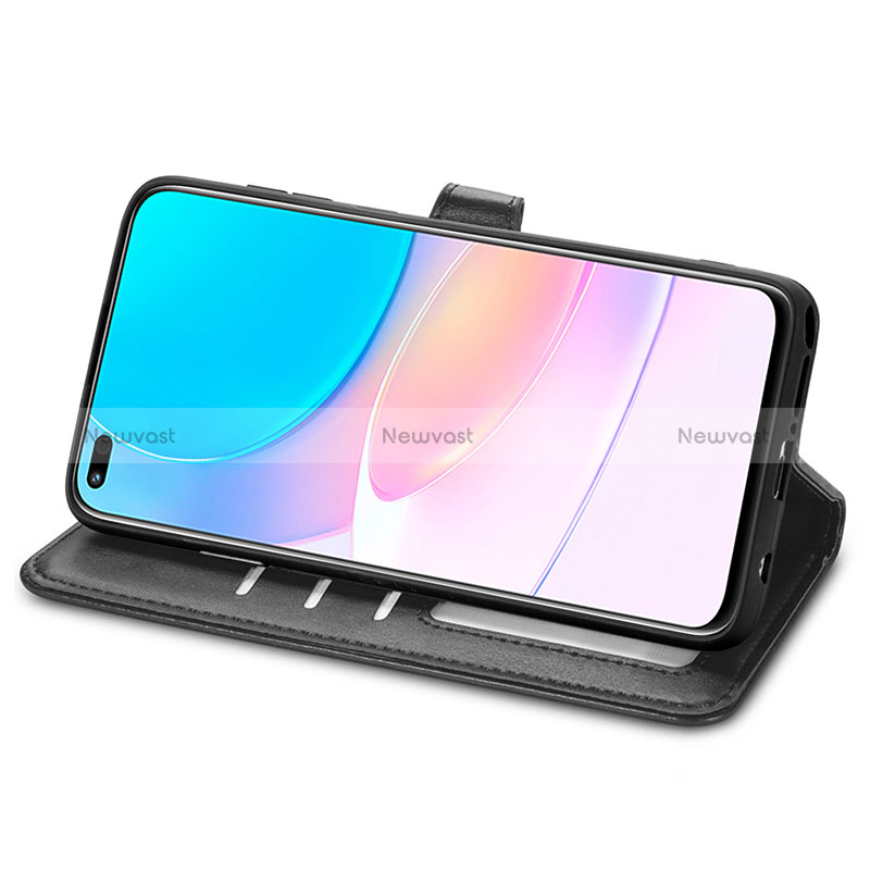 Leather Case Stands Flip Cover Holder S05D for Huawei Nova 8i