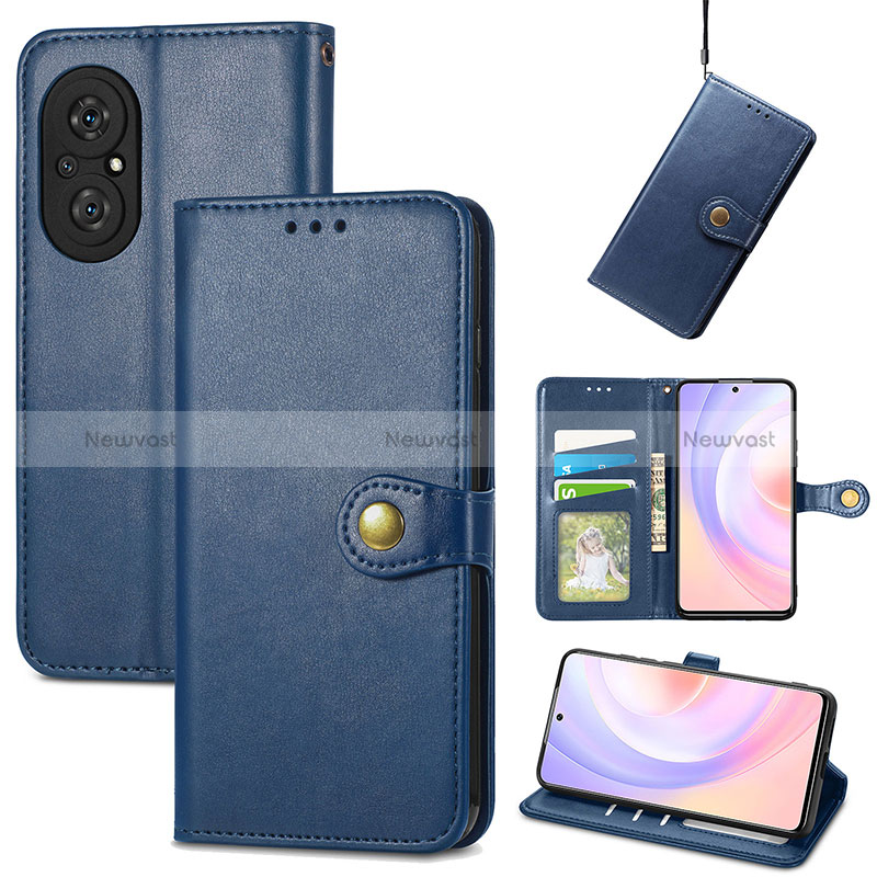 Leather Case Stands Flip Cover Holder S05D for Huawei Nova 9 SE