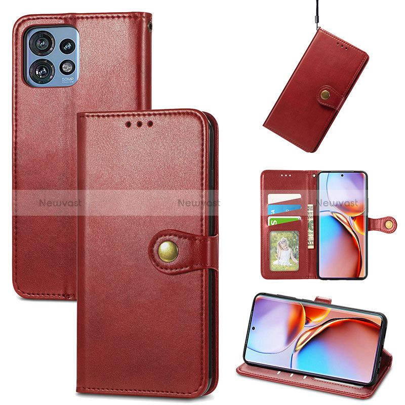 Leather Case Stands Flip Cover Holder S05D for Motorola Moto Edge 40 Pro 5G