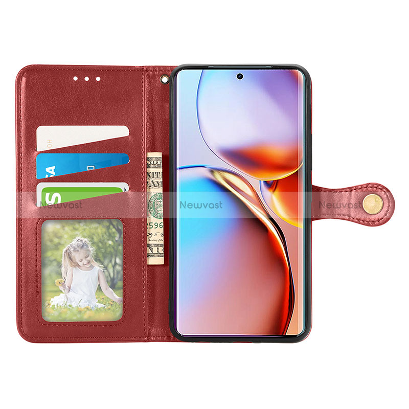 Leather Case Stands Flip Cover Holder S05D for Motorola Moto Edge 40 Pro 5G