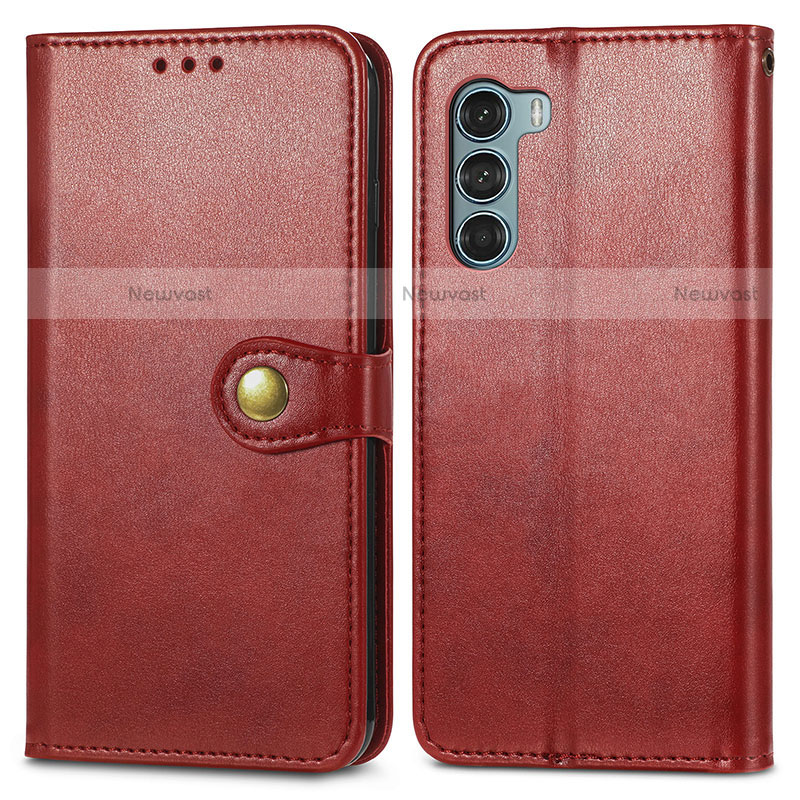 Leather Case Stands Flip Cover Holder S05D for Motorola Moto Edge S30 5G