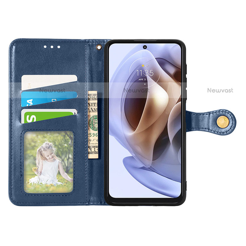 Leather Case Stands Flip Cover Holder S05D for Motorola Moto G31