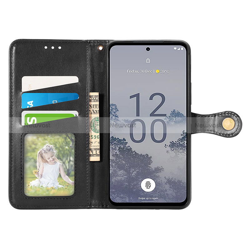 Leather Case Stands Flip Cover Holder S05D for Nokia X30 5G