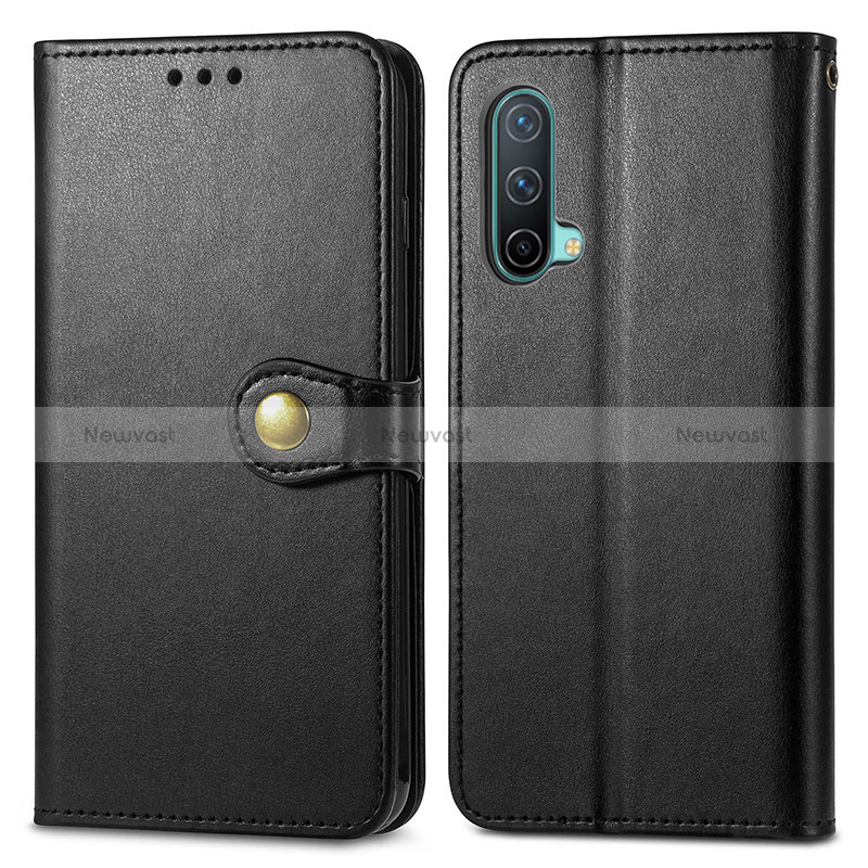 Leather Case Stands Flip Cover Holder S05D for OnePlus Nord CE 5G