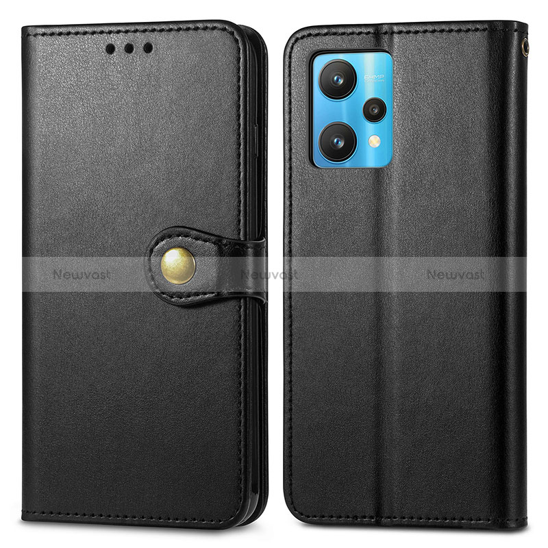 Leather Case Stands Flip Cover Holder S05D for Realme 9 4G Black