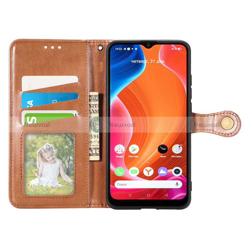 Leather Case Stands Flip Cover Holder S05D for Realme C11 (2021)