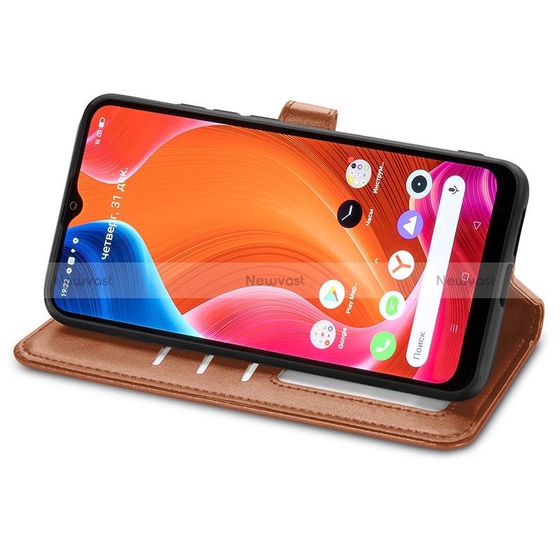 Leather Case Stands Flip Cover Holder S05D for Realme C11 (2021)