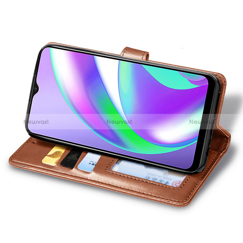 Leather Case Stands Flip Cover Holder S05D for Realme C25