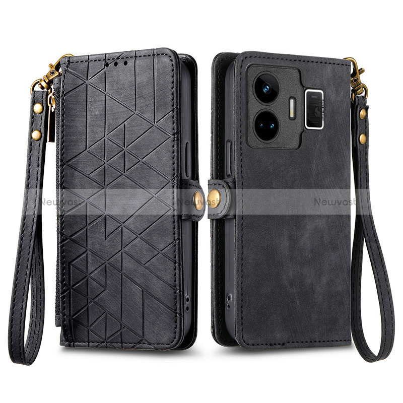 Leather Case Stands Flip Cover Holder S05D for Realme GT Neo5 240W 5G