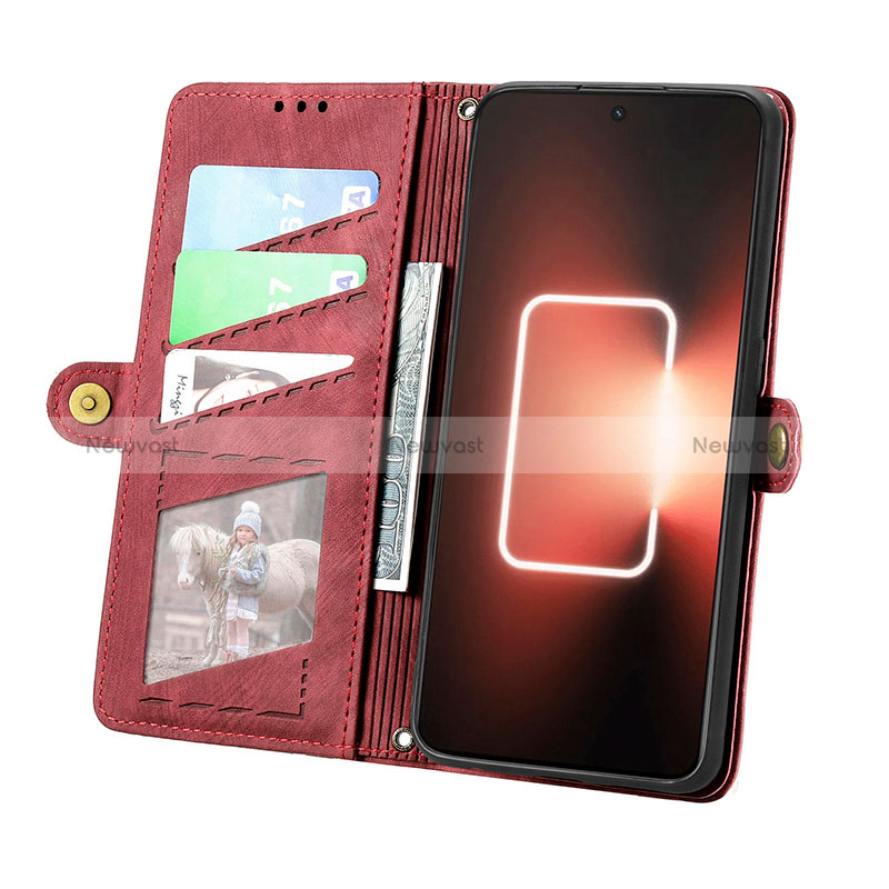 Leather Case Stands Flip Cover Holder S05D for Realme GT Neo6 5G