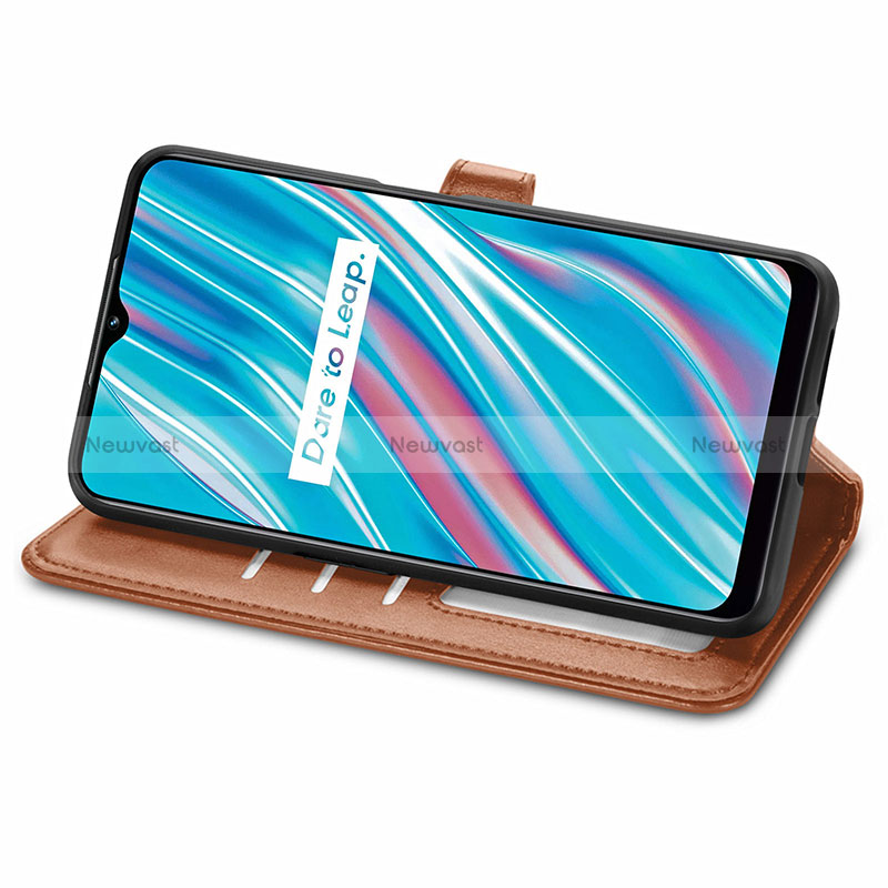 Leather Case Stands Flip Cover Holder S05D for Realme V11s 5G