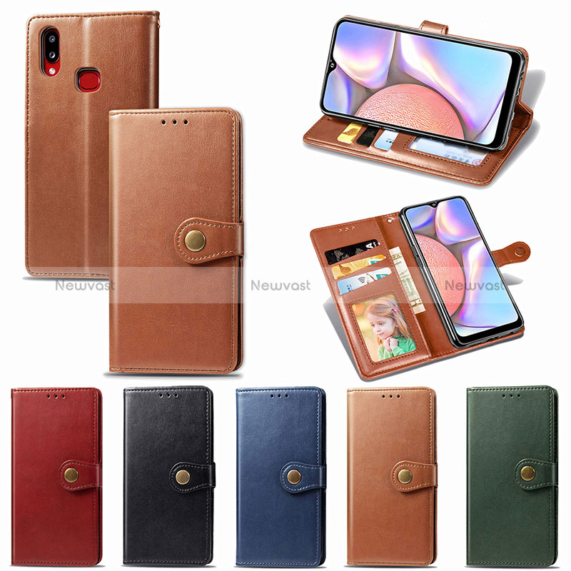 Leather Case Stands Flip Cover Holder S05D for Samsung Galaxy A10s