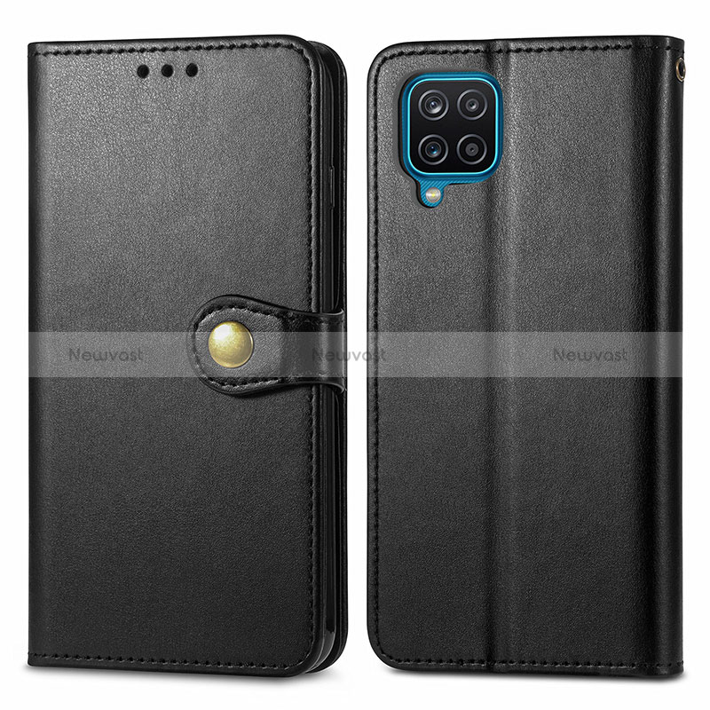 Leather Case Stands Flip Cover Holder S05D for Samsung Galaxy A12 5G