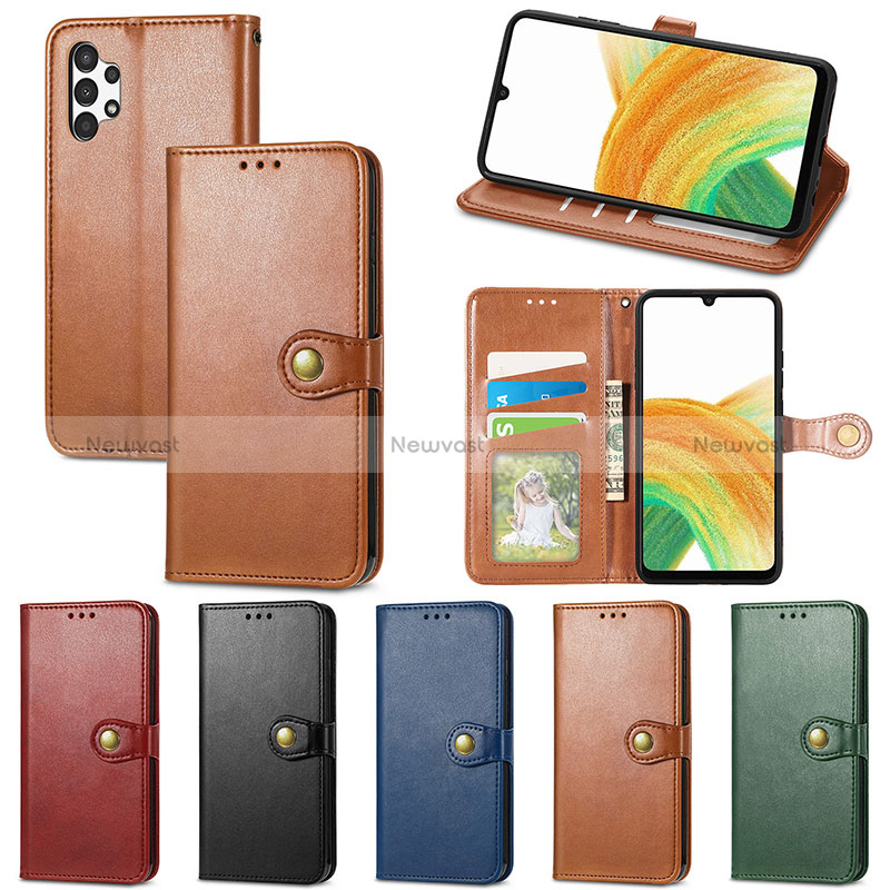 Leather Case Stands Flip Cover Holder S05D for Samsung Galaxy A13 4G