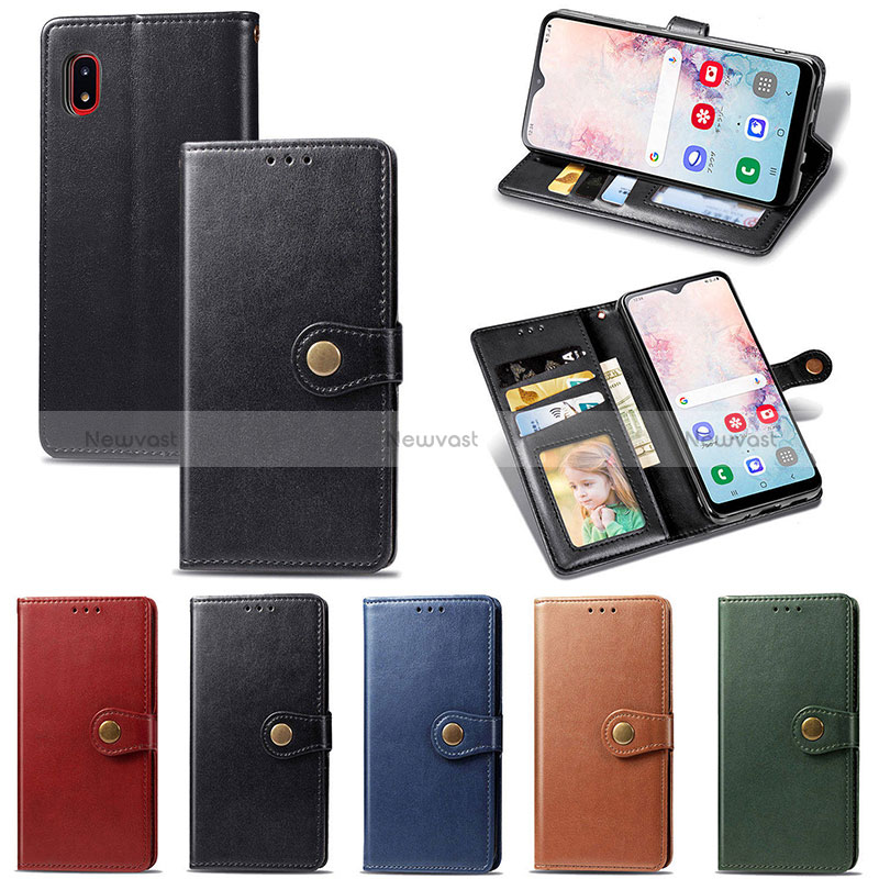 Leather Case Stands Flip Cover Holder S05D for Samsung Galaxy A20 SC-02M SCV46