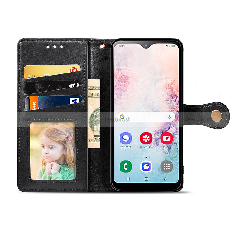 Leather Case Stands Flip Cover Holder S05D for Samsung Galaxy A20 SC-02M SCV46