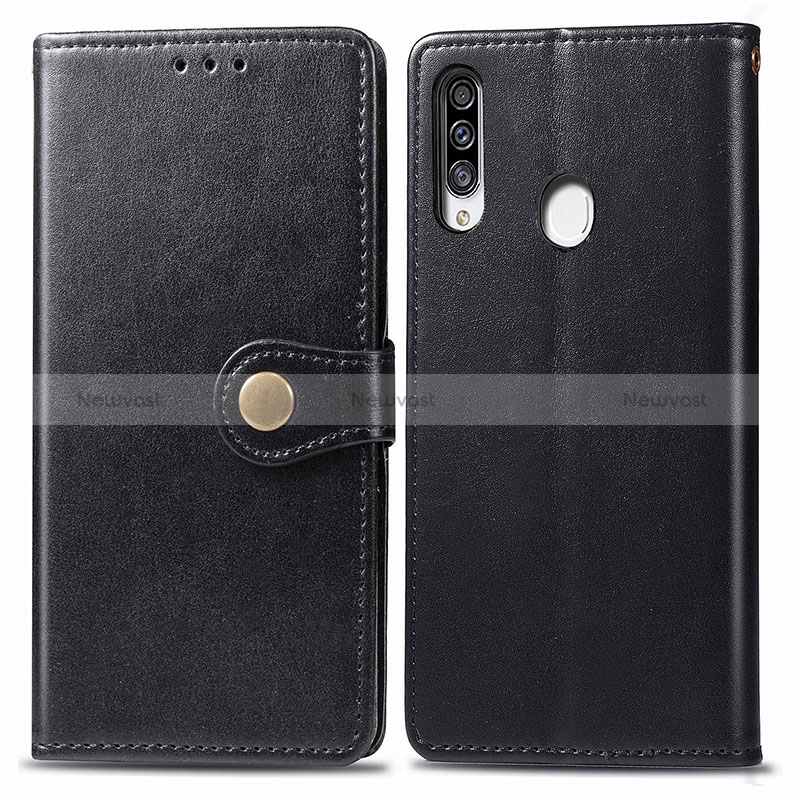 Leather Case Stands Flip Cover Holder S05D for Samsung Galaxy A20s