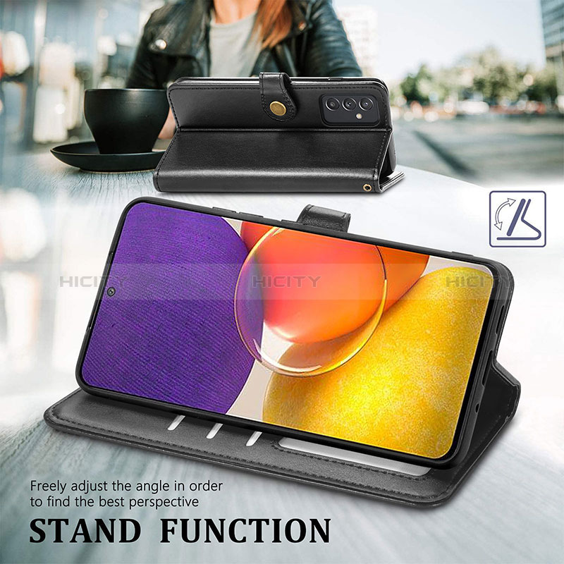 Leather Case Stands Flip Cover Holder S05D for Samsung Galaxy A25 5G