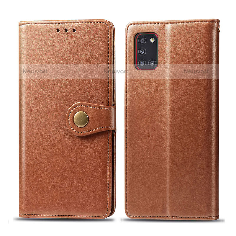 Leather Case Stands Flip Cover Holder S05D for Samsung Galaxy A31