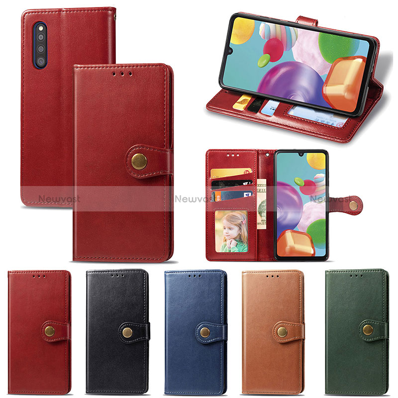 Leather Case Stands Flip Cover Holder S05D for Samsung Galaxy A41 SC-41A