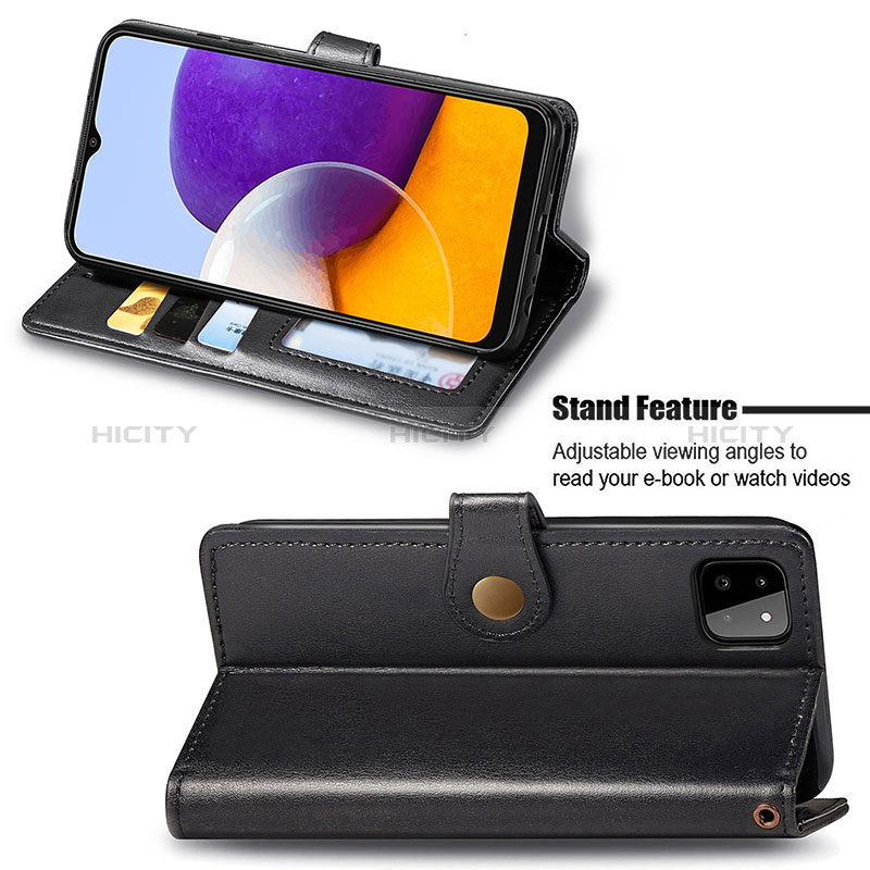 Leather Case Stands Flip Cover Holder S05D for Samsung Galaxy F42 5G