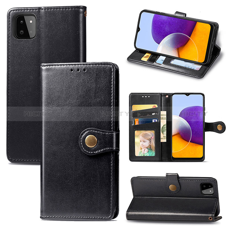 Leather Case Stands Flip Cover Holder S05D for Samsung Galaxy F42 5G