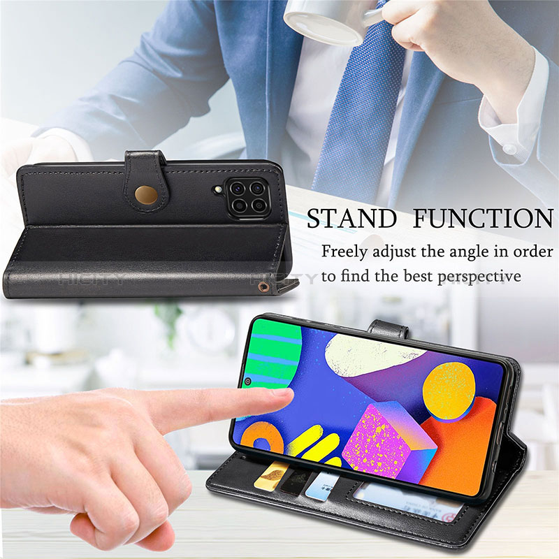 Leather Case Stands Flip Cover Holder S05D for Samsung Galaxy F62 5G