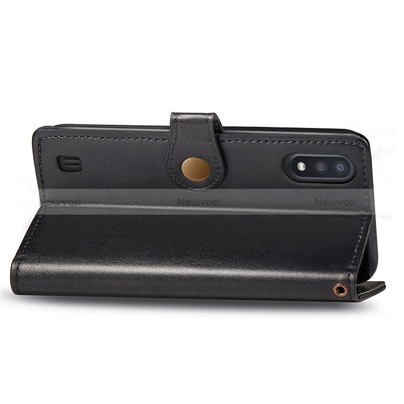 Leather Case Stands Flip Cover Holder S05D for Samsung Galaxy M01