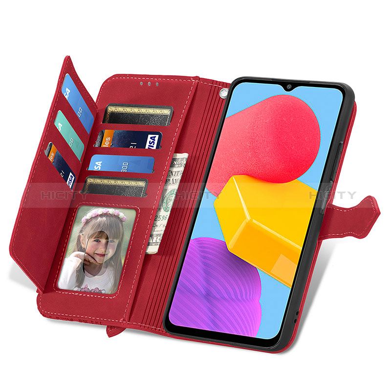 Leather Case Stands Flip Cover Holder S05D for Samsung Galaxy M13 4G