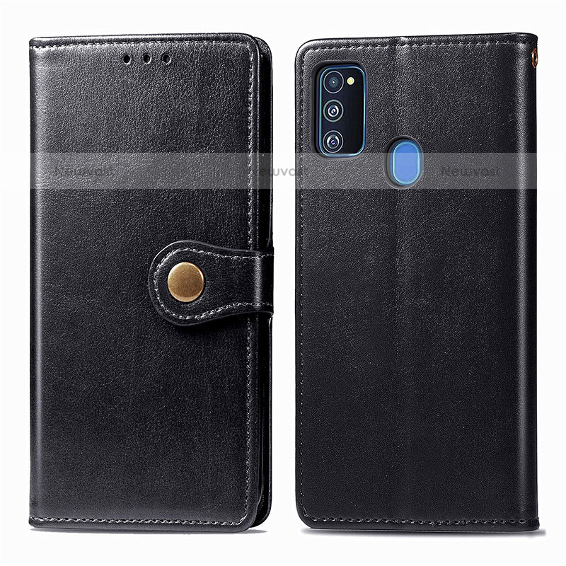 Leather Case Stands Flip Cover Holder S05D for Samsung Galaxy M21