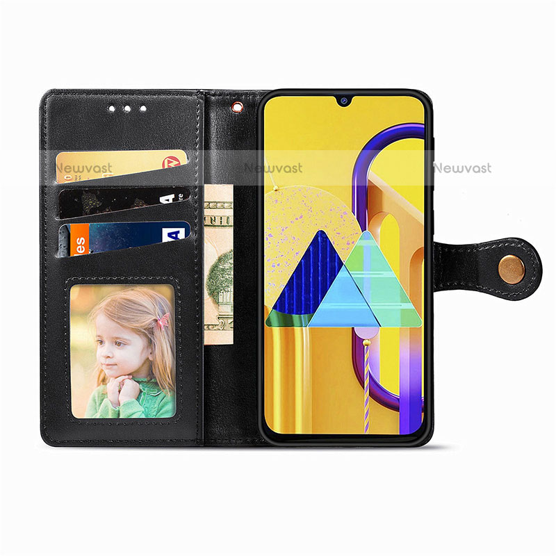 Leather Case Stands Flip Cover Holder S05D for Samsung Galaxy M21