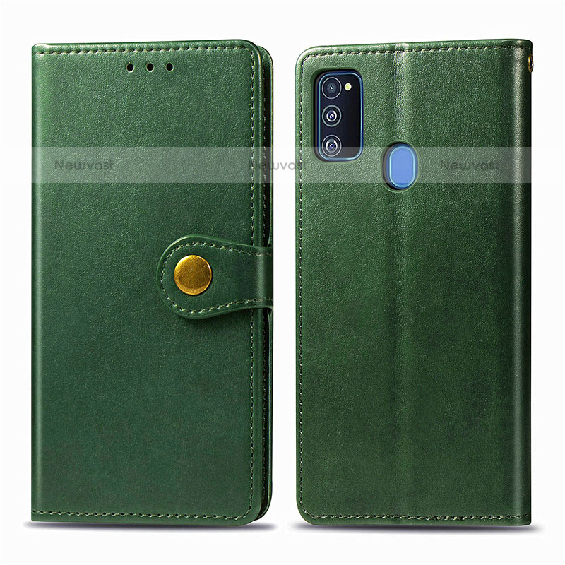 Leather Case Stands Flip Cover Holder S05D for Samsung Galaxy M30s