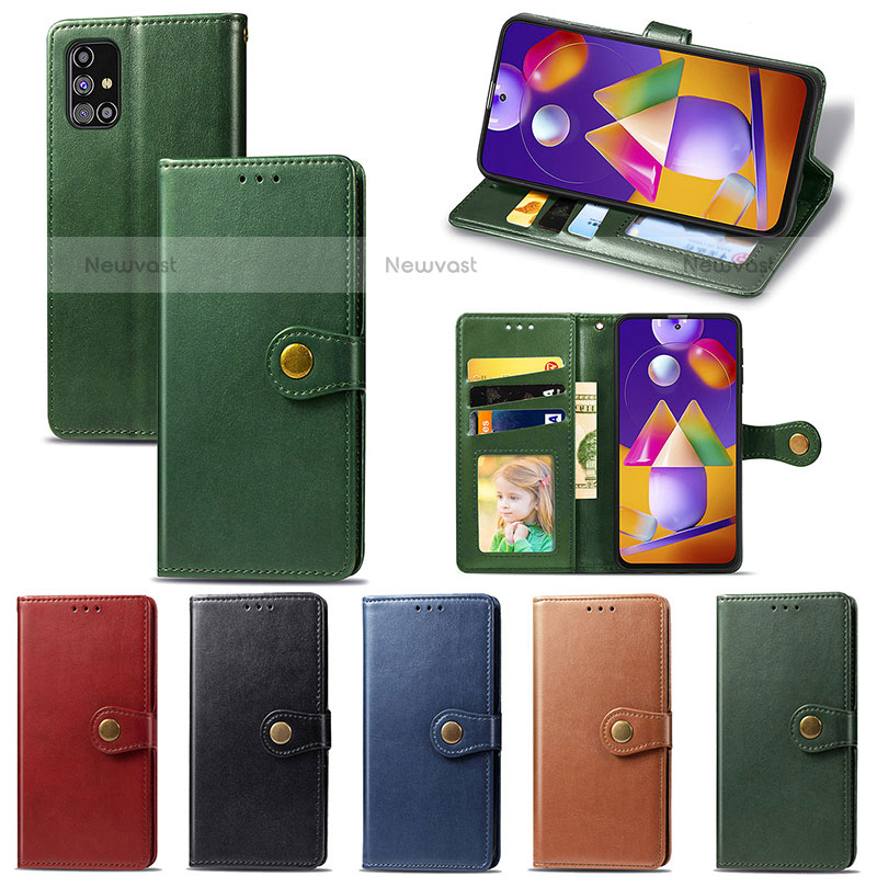 Leather Case Stands Flip Cover Holder S05D for Samsung Galaxy M31s