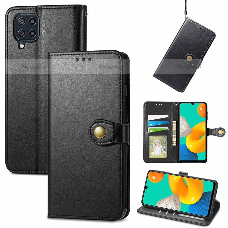 Leather Case Stands Flip Cover Holder S05D for Samsung Galaxy M32 4G