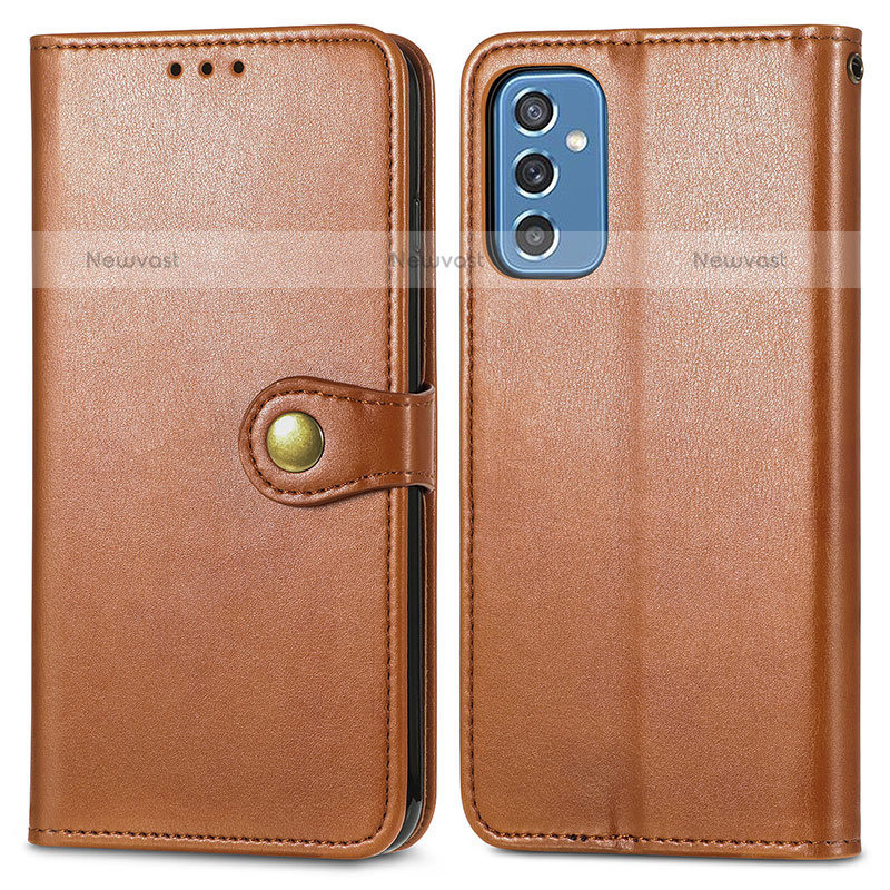 Leather Case Stands Flip Cover Holder S05D for Samsung Galaxy M52 5G