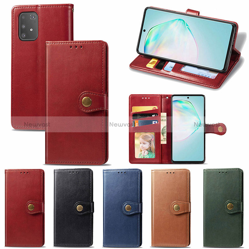 Leather Case Stands Flip Cover Holder S05D for Samsung Galaxy M80S