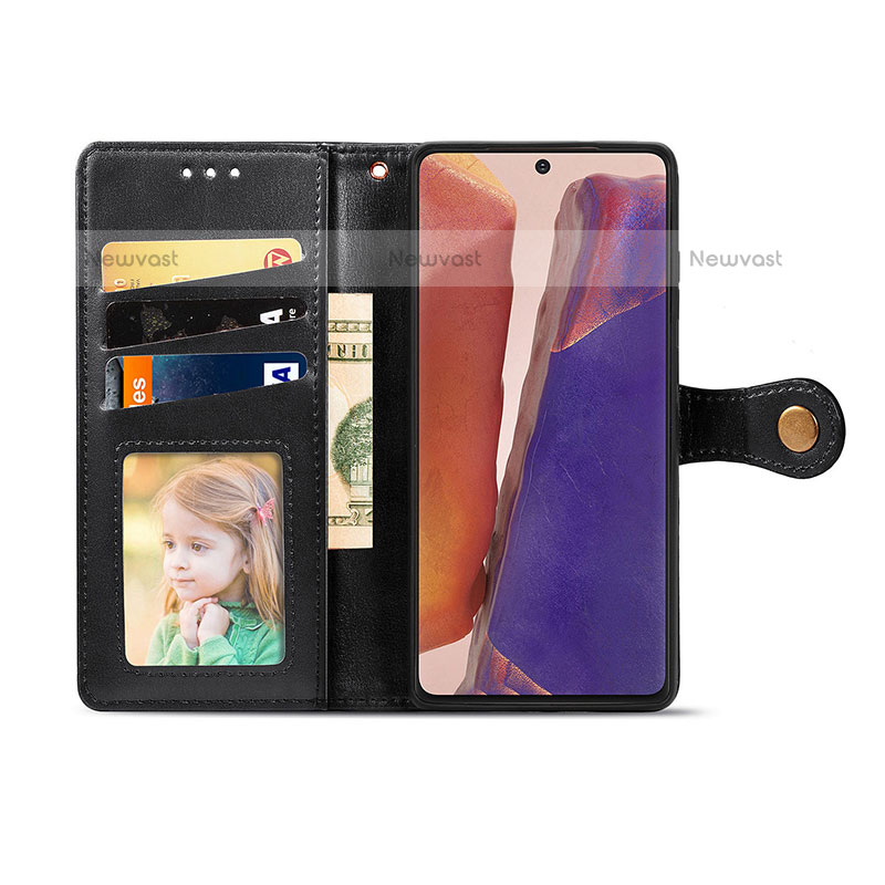 Leather Case Stands Flip Cover Holder S05D for Samsung Galaxy Note 20 5G