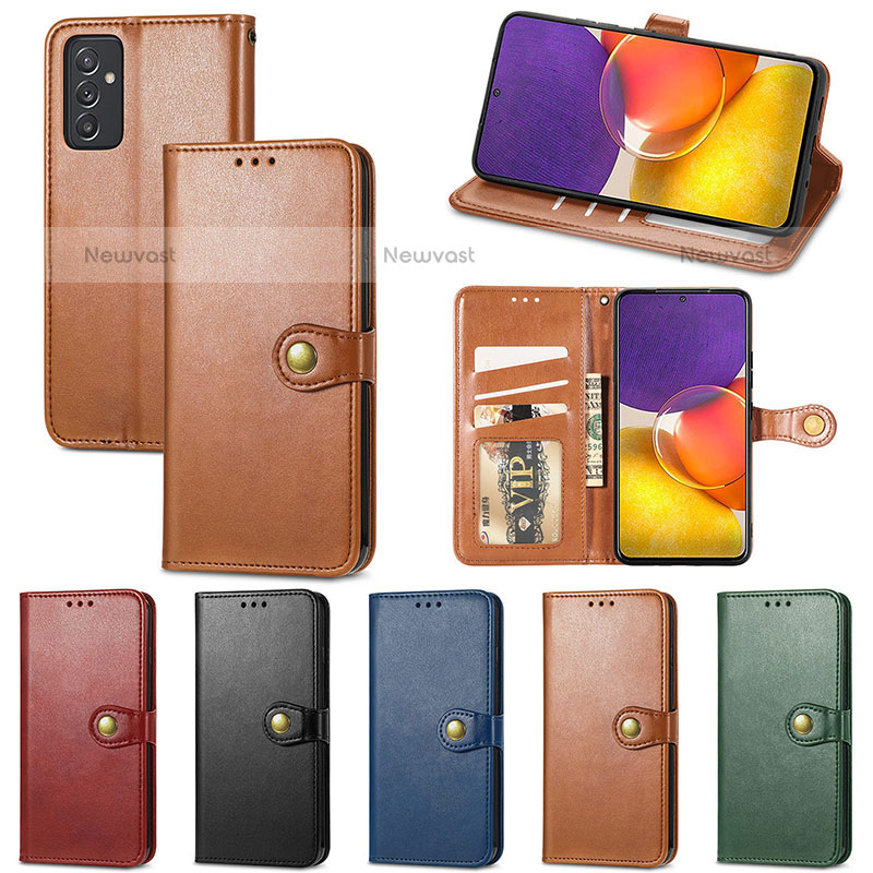 Leather Case Stands Flip Cover Holder S05D for Samsung Galaxy Quantum2 5G