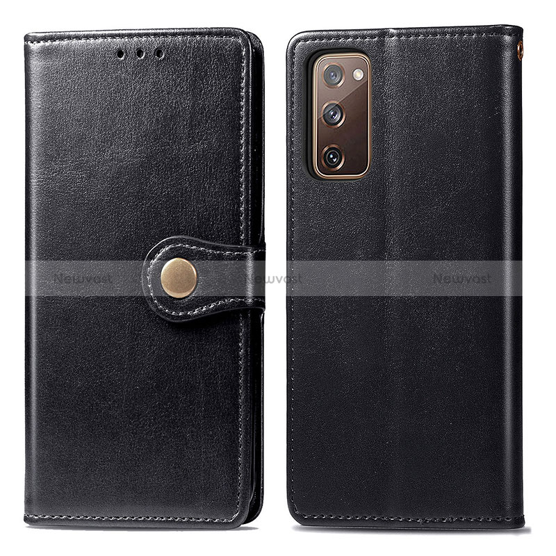 Leather Case Stands Flip Cover Holder S05D for Samsung Galaxy S20 FE 4G