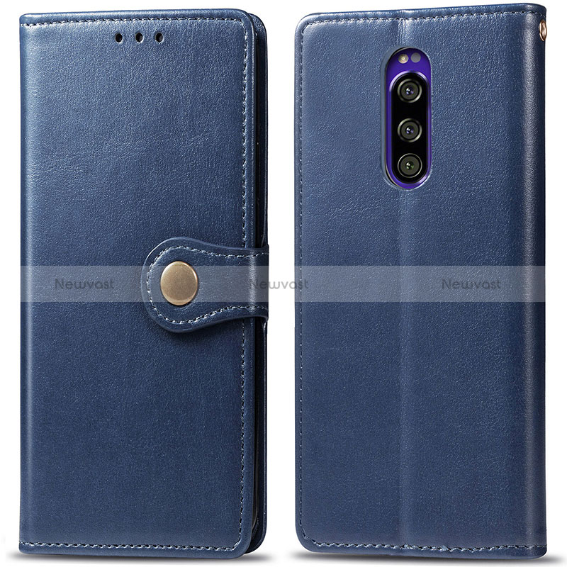 Leather Case Stands Flip Cover Holder S05D for Sony Xperia 1